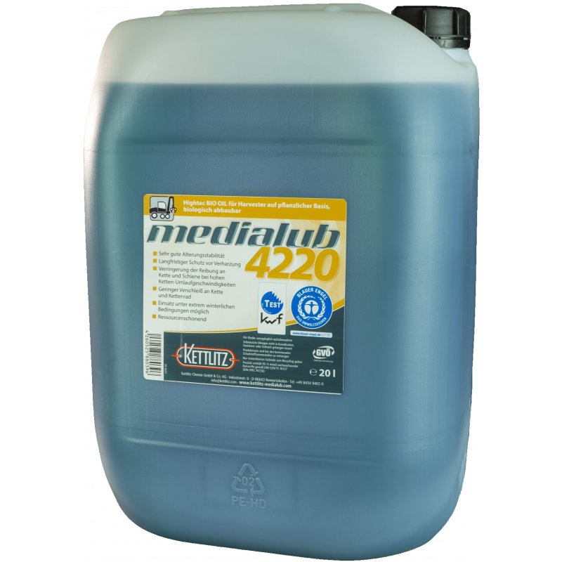 Medialub 4220 Harvester �l / "Blauer Engel" nach RAL-UZ 178- KWF gepr�ft / 20 L