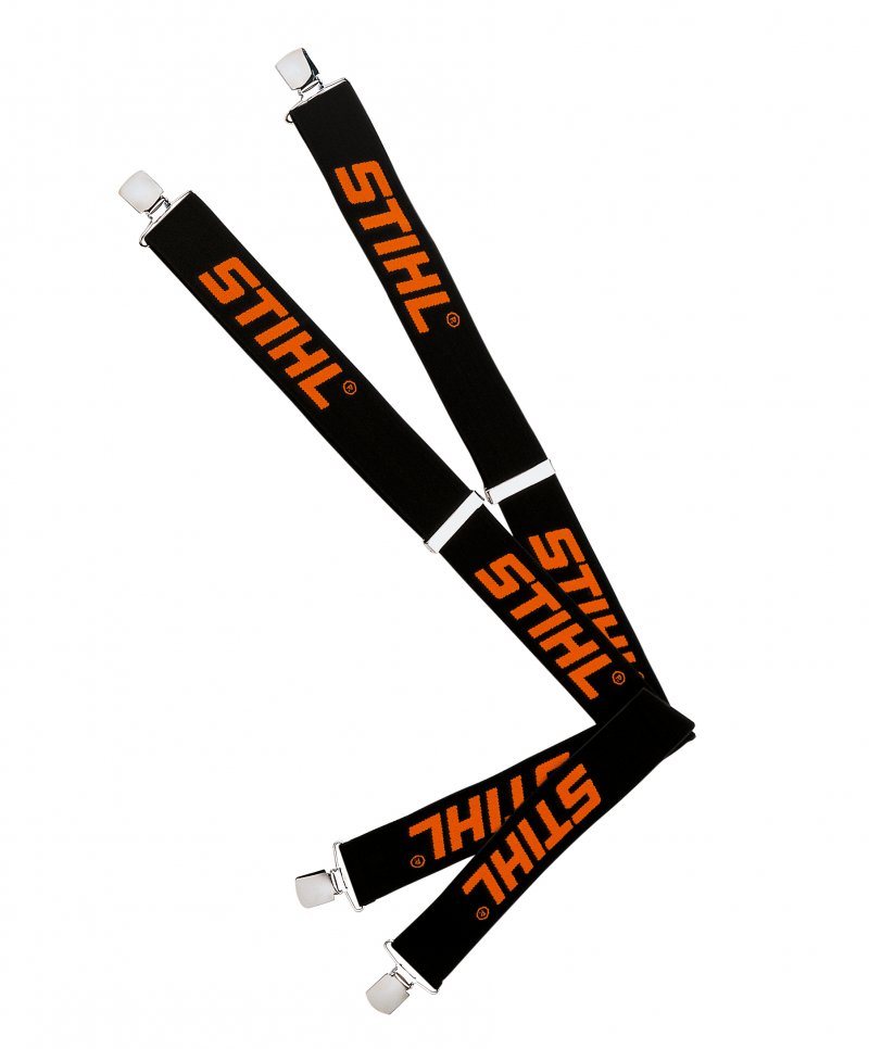 STIHL Hosentr�ger schwarz, Metallklips, 130 cm
