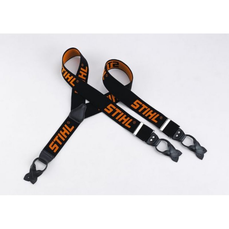 STIHL Hosentr�ger schwarz/or. z. Kn�pfen, 110 cm