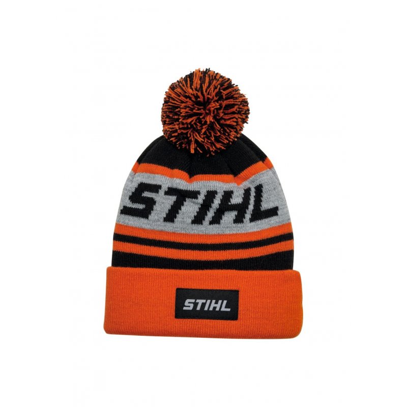 STIHL M�tze KIDS POMPON 24 Orange/Schwarz