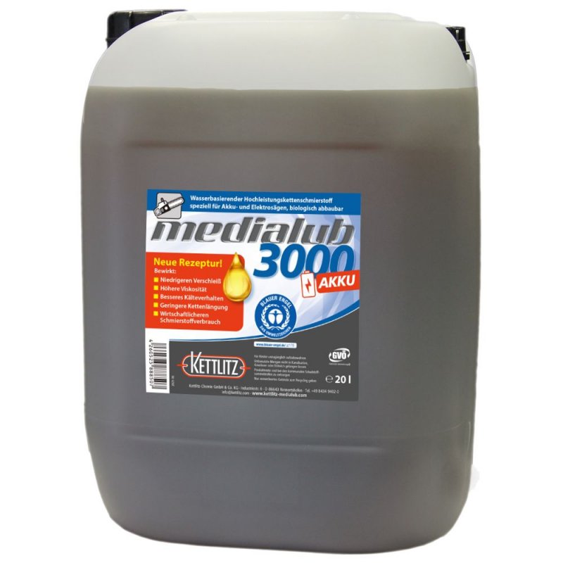 S�geketten�l Medialub 3000 AKKU / Wasserbasierend / 20 Liter